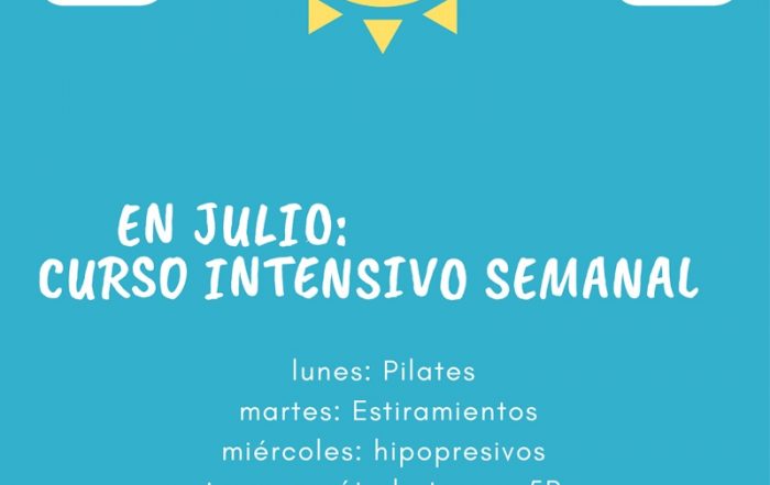Cursos intensivos de verano en Sane Pilates
